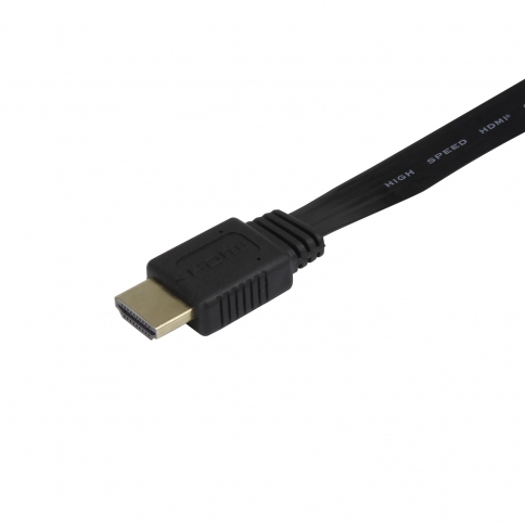 Gold Plated Flat High-Speed HDMI Cable Supports Ethernet/3D and Audio Return