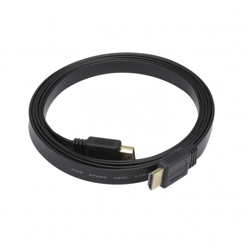 Gold Plated Flat High-Speed HDMI Cable Supports Ethernet/3D and Audio Return