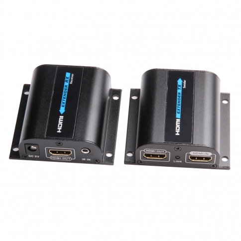 HDMI extender over single cat6/7 cable with IR 60M and with HDMI loop on RX