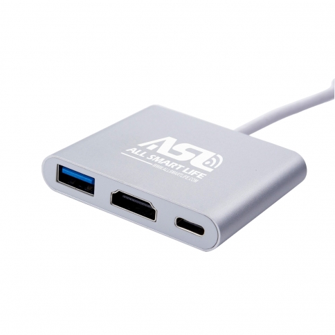 Type C Digital AV Multiport Adapter,USB 3.1 USB-C to HDMI Adapter 4K,USB 3.0and1Type C Charging Port