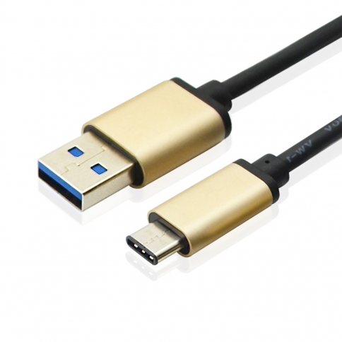 USB 3.1 Type C to USB3.0 Male Charging & Data Cable for Apple New MacBook, Chromebook Pixel-Golden