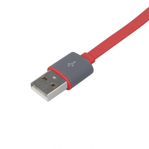 2-in-1 Charge Cable  Flat lightning cable with Micro USB Connecters For Android / IPhone