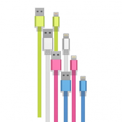 Flat Apple Lightning to USB Cable for iPhone 6s 6 Plus 5s 5c 5 iPad Pro Air 2