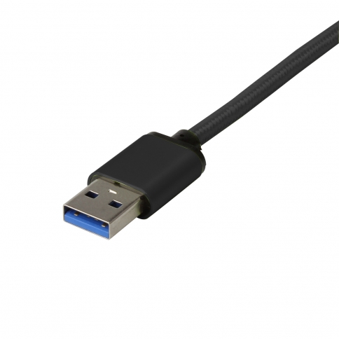 USB 3.1 Type-C to USB 3.0 A Male  Nylon weave Cable - 3.3 Feet-Black