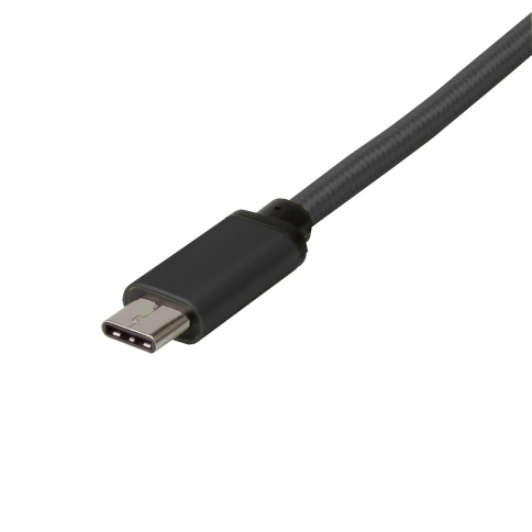 USB 3.1 Type-C to USB 3.0 A Male  Nylon weave Cable - 3.3 Feet-Black