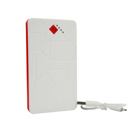 Portable Charger Power Bank 8000mAh 2-Output Fast Charging External Battery Charger - White