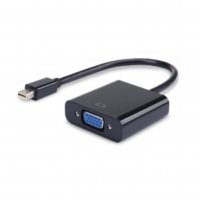 Mini Displayport (Thunderbolt) to VGA Adapter Cable for Mac Book/Pro and Mac Mini-square Shape-Black
