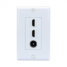 Combination Removable 2 Port HDMI and 1 Port Toslink Wall Plates