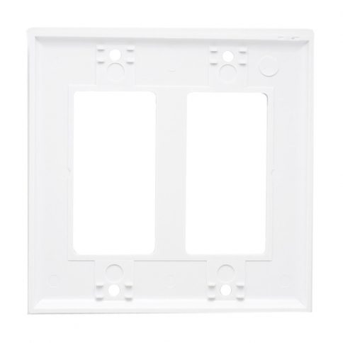 Custom and Design AllSmartLife 2-Pack 2 Gang 2 Port Keystone Wall Plate Big Hole