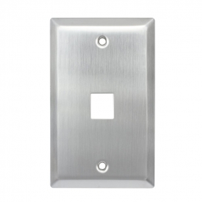 Stainless steel Wall Plates 1-Gang,1-Port RJ45 Wall Plate (1 Port)