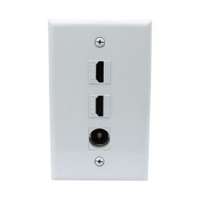 Recommend Mount 2 Port HDMI and 1 Port Toslink Wall Plate