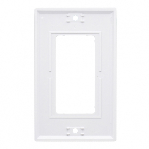 (5 Pack) 1-Gang Decora/Decora Wallplate, Standard Size, Thermoset, Device Mount, White