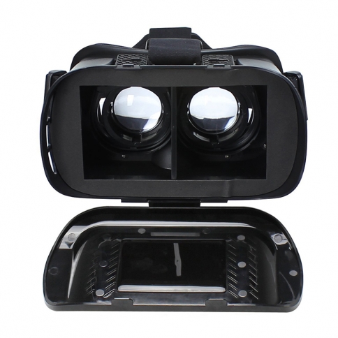 3D VR Virtual Reality Headset for 4.0-6.0 inch Smartphones iPhon 6s Plus Samsung Galaxy series-black