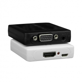 HDMI TO VGA and Audio Converter  for HDMI signal to be converted easily to VGA and audio signal