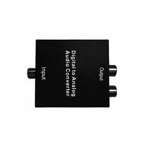 Digital to Analog audio converter Support optical/coaxial input 3.5mm audio and R/L output