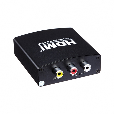 AV TO HDMI and Audio Converter supports full format PAL/NTSC/SECAM and etc