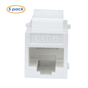 （5-Pack）cat6 key stone white