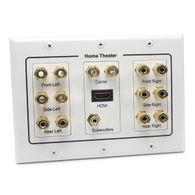 7 Pair Banana Binding Post&1 Port HDMI&1 Port subwoofers Jack connector  speaker Wall plate