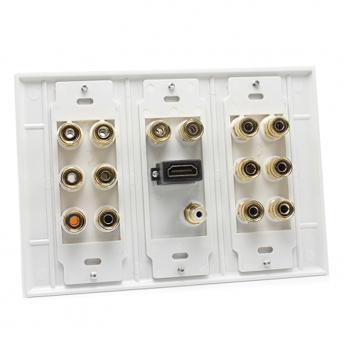 7 Pair Banana Binding Post&1 Port HDMI&1 Port subwoofers Jack connector  speaker Wall plate