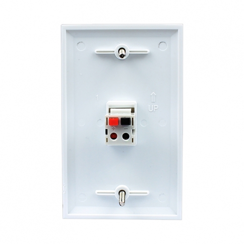 New easy installation 1 Port Speaker Wall Plate