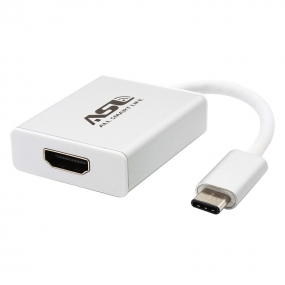 Type C to HDMI Adapter 4K with Aluminum Case Supporting 4K HDTV for New 12 Inch Macbook-Silver