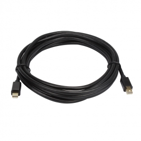 Gold Plated Mini DisplayPort Cable in Black M/M