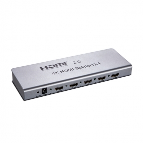 1X4 HDMI 2.0 splitter Support 4K/IR extension/EDID management / RS232