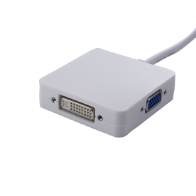 3 In1 Mini Displayport to Hdmi DVI VGA Tv Av Hdtv Adapter Cable for Mac Book/Mac Book Air/Pro