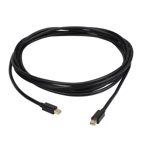 Gold Plated Mini DisplayPort Cable in Black M/M