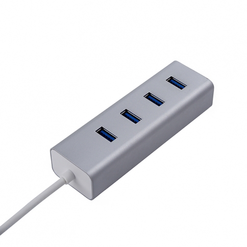 Allsmartlife USB-C to 4-Port USB 3.0 Hub for USB Type-C Devices Including the new MacBook,Google Computer