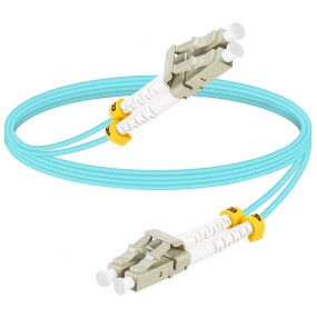 3FT Fiber Patch Cable LC to LC Multimode Duplex - 50/125um OM3 Fiber Optic Internet Cable