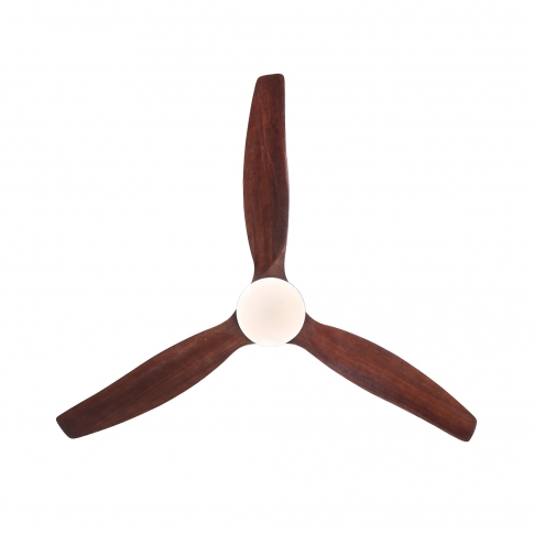 YUHAO 52 inch Brown Ceiling Fans with Lights Non Dimmable,3 Blades Modern Ceiling Fans with Lights Remote Control 6th Gear Wind Speed For Indoor